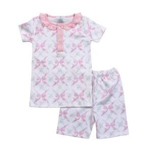 NEW BABY LOREN girls bows pajama set in pink
